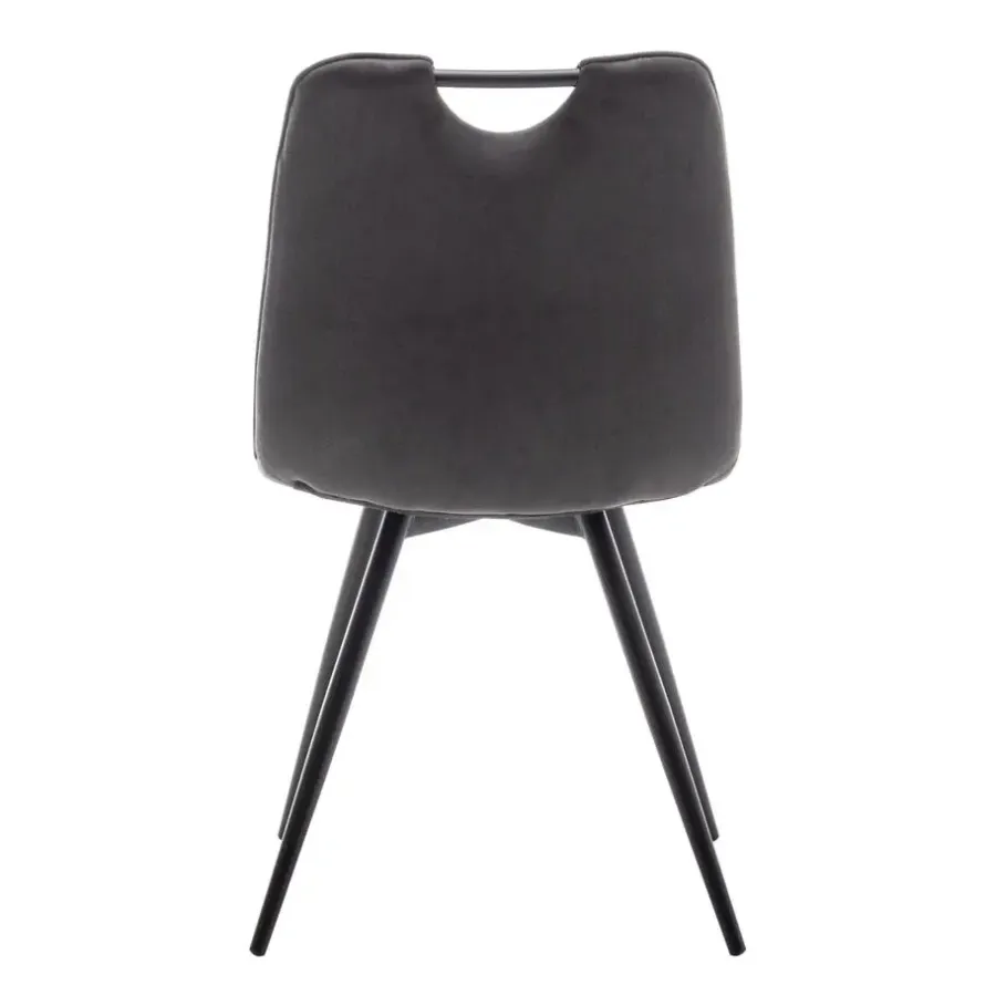 Furnihaus Eetkamerstoelen set van 4 - Leon - Microvezel - Antraciet