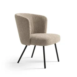 Fauteuils-Furnihaus Fauteuil Cindy Boucle Taupe Stof