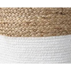 Beliani GAJAR - Manden set van 2 - Beige/Wit - Jute