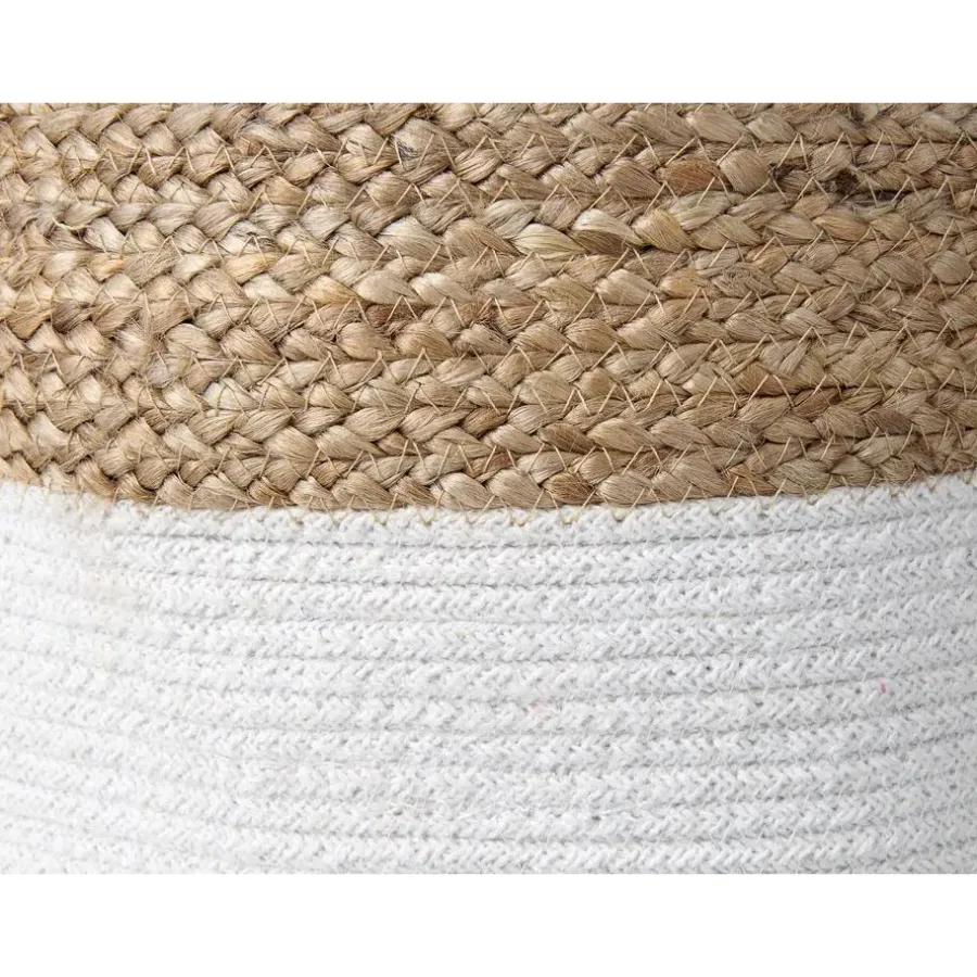 Beliani GAJAR - Manden set van 2 - Beige/Wit - Jute
