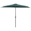 Beliani GALATI - Halfronde parasol - Groen - 270 cm - Polyester