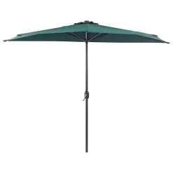 Beliani GALATI - Halfronde parasol - Groen - 270 cm - Polyester