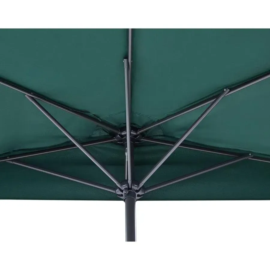 Beliani GALATI - Halfronde parasol - Groen - 270 cm - Polyester