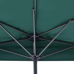Beliani GALATI - Halfronde parasol - Groen - 270 cm - Polyester