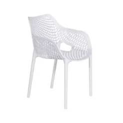 Tuinstoelen-Garden Impressions Air XL kunststof tuinstoel wit - set van 2 stuks