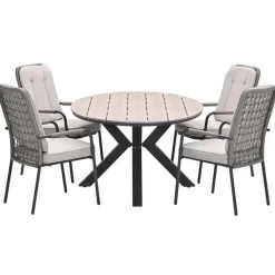 Garden Impressions Aleria - Tulli tuinset 5-delig taupe 180x115 cm