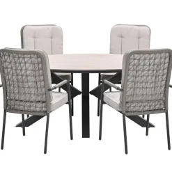 Garden Impressions Aleria - Tulli tuinset 5-delig taupe 180x115 cm