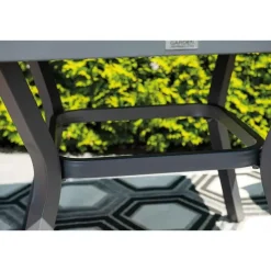 Tuinsets-Garden Impressions Amarillo tuinset 5-delig - Mina tuintafel 90x90 cm