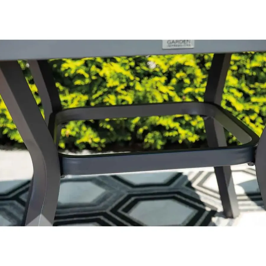 Tuinsets-Garden Impressions Amarillo tuinset 5-delig - Mina tuintafel 90x90 cm