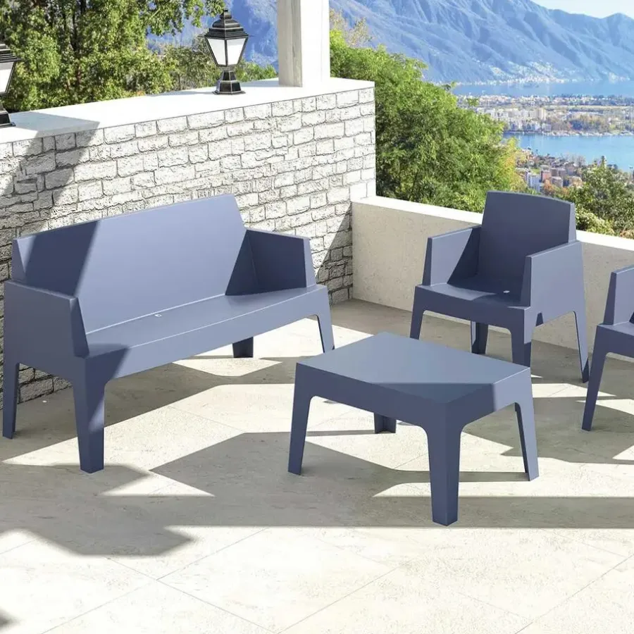 Garden Impressions Box tuinbank L138 cm the original - antraciet