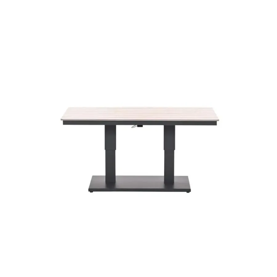 Tuintafels-Garden Impressions Brugge verstelb. loungetafel 150x87 - donker grijs