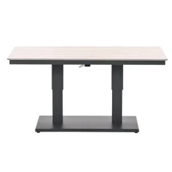 Tuintafels-Garden Impressions Brugge verstelb. loungetafel 150x87 - donker grijs
