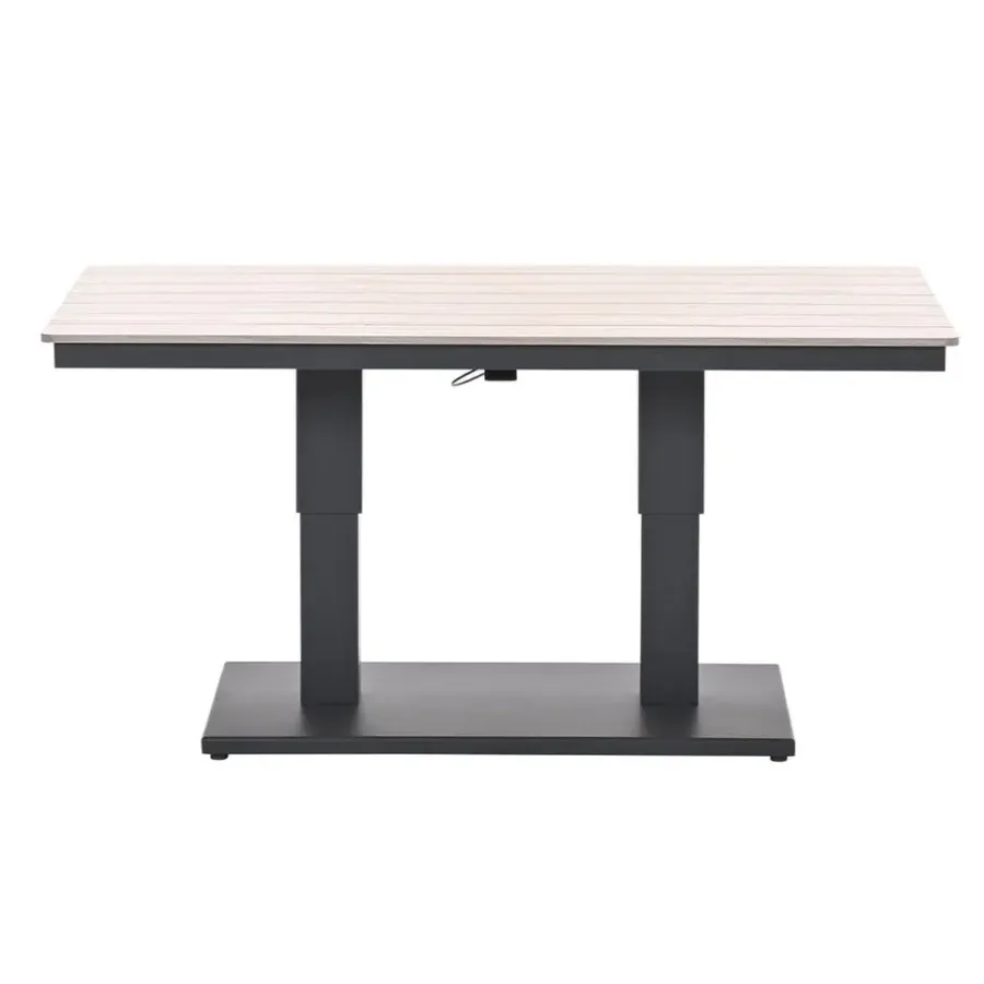 Tuintafels-Garden Impressions Brugge verstelb. loungetafel 150x87 - donker grijs