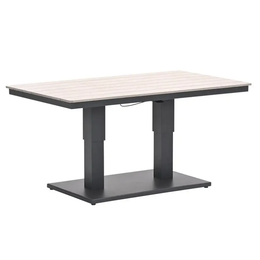 Tuintafels-Garden Impressions Brugge verstelb. loungetafel 150x87 - donker grijs