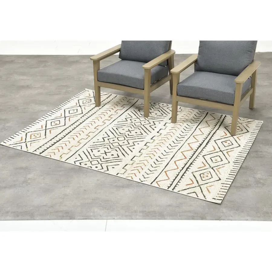 Buiten Vloerkleden|Buiten Vloerkleden-Garden Impressions Buitenkleed Malawi oker 120x170 cm