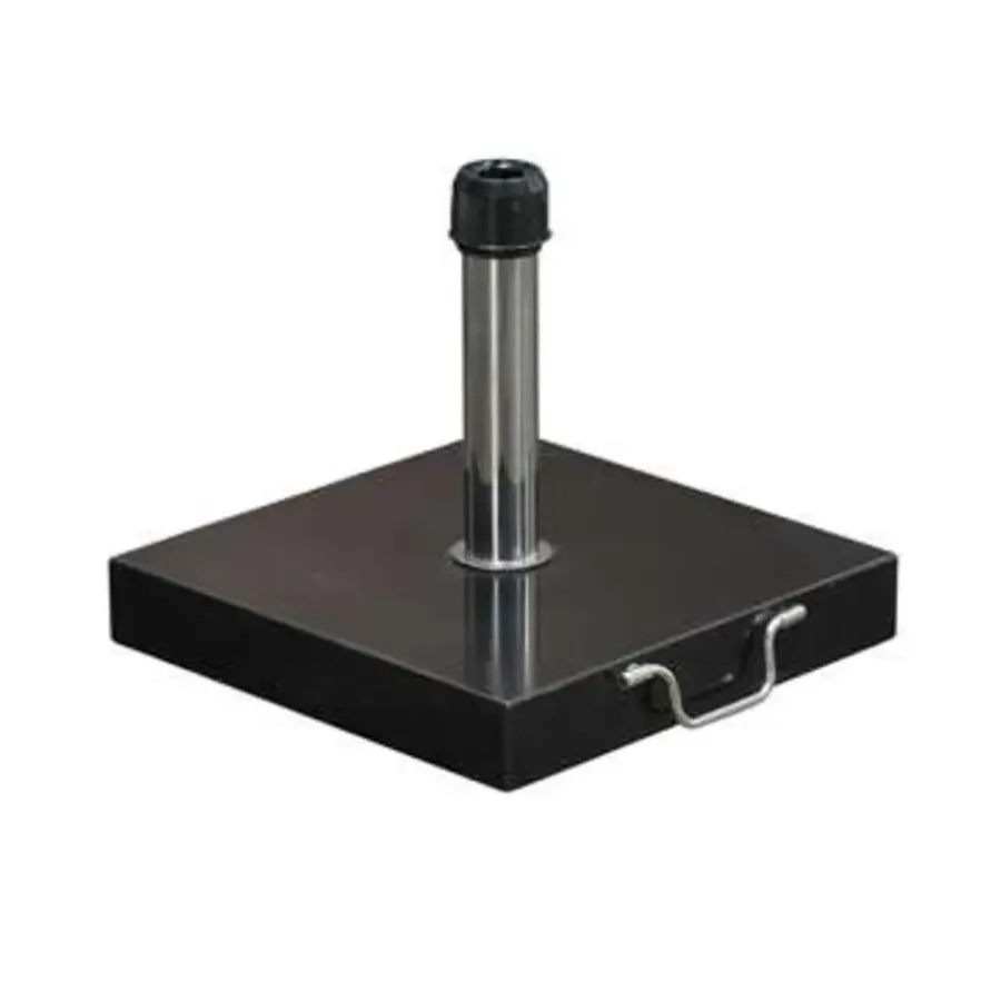 Parasolvoeten-Garden Impressions Cosmo granieten voet 40K - black polished