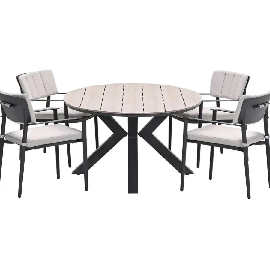 Tuinsets-Garden Impressions Dane - Tulli tuinset 5-delig 180x115 cm