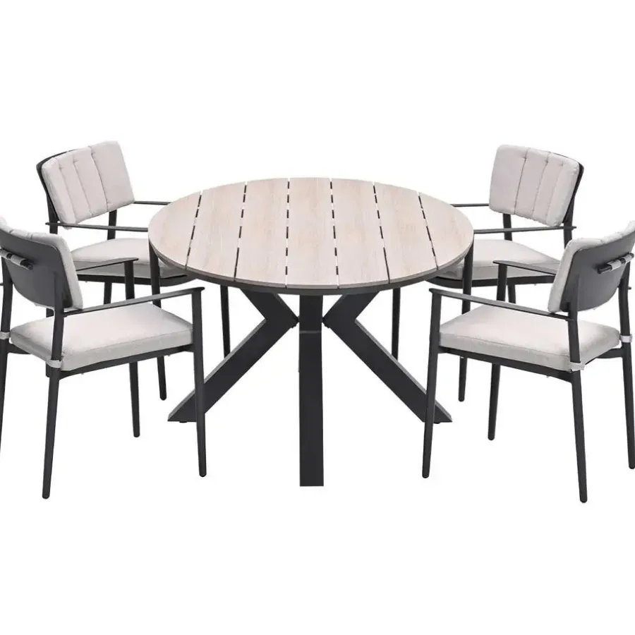 Tuinsets-Garden Impressions Dane - Tulli tuinset 5-delig 180x115 cm
