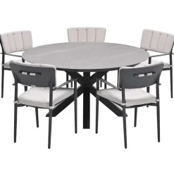 Garden Impressions Dane tuinset 6-delig - Duuk tuintafel Ø150 cm