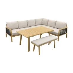Loungesets-Garden Impressions Decala lounge dining set - 3-delig