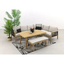 Loungesets-Garden Impressions Decala lounge dining set - 3-delig
