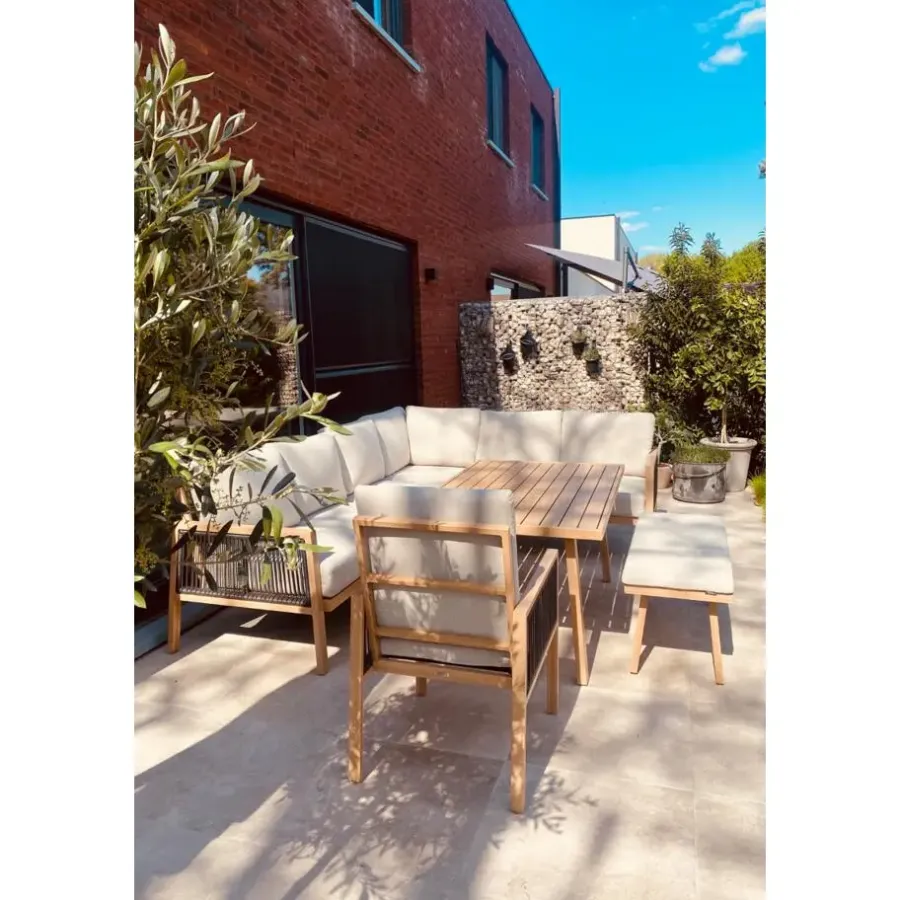 Loungesets-Garden Impressions Decala lounge dining set - 3-delig