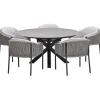Garden Impressions Delvin tuinset 6-delig - Duuk tuintafel Ø150 cm