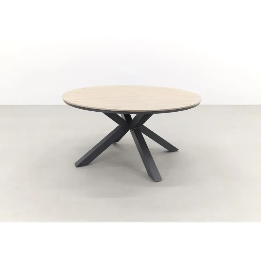 Tuinsets-Garden Impressions Edison 148 cm. - ronde tuinset / Jasmine black