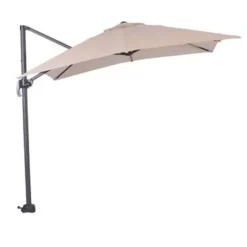 Garden Impressions Hawaii zweefparasol S 250x250 - d. grijs - ecru
