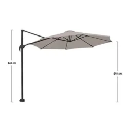 Parasols-Garden Impressions Hawaii zweefparasol S Ø300 cm zand