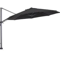 Parasols-Garden Impressions Hawaii zweefparasol 3.5m zwart met voet en hoes