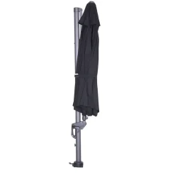 Garden Impressions Hawaii zweefparasol Ø350 c. black - zwart