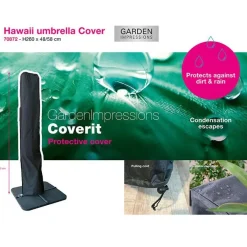 Parasols-Garden Impressions Hawaii parasol S Ø300 ecru + 80kg voet en hoes
