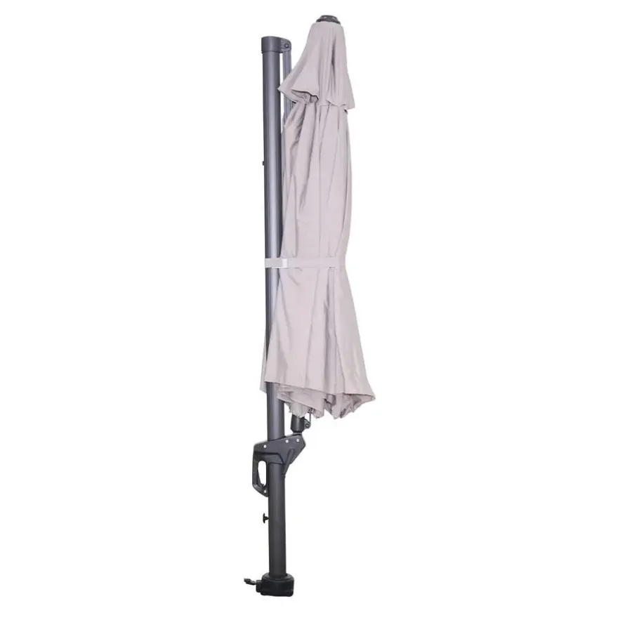 Garden Impressions Hawaii zweefparasol Ø350 cm - frame carbon black - doek zand