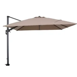 Parasols-Garden Impressions Hawaii zweefparasol 300x300 c. black - taupe