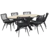 Tuinsets-Garden Impressions Jasmine - Black/Edison 220x115 cm. - ovale tuinset
