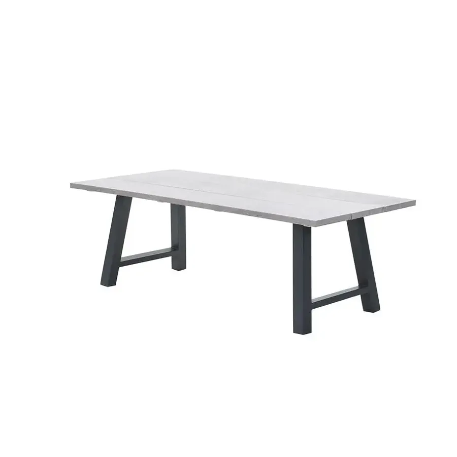 Tuintafels-Garden Impressions Leuven tuintafel 220 x 100 cm - donker grijs