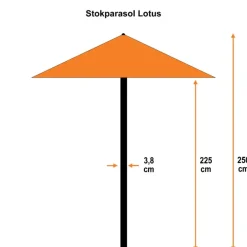Garden Impressions Lotus parasol 250x250 - taupe