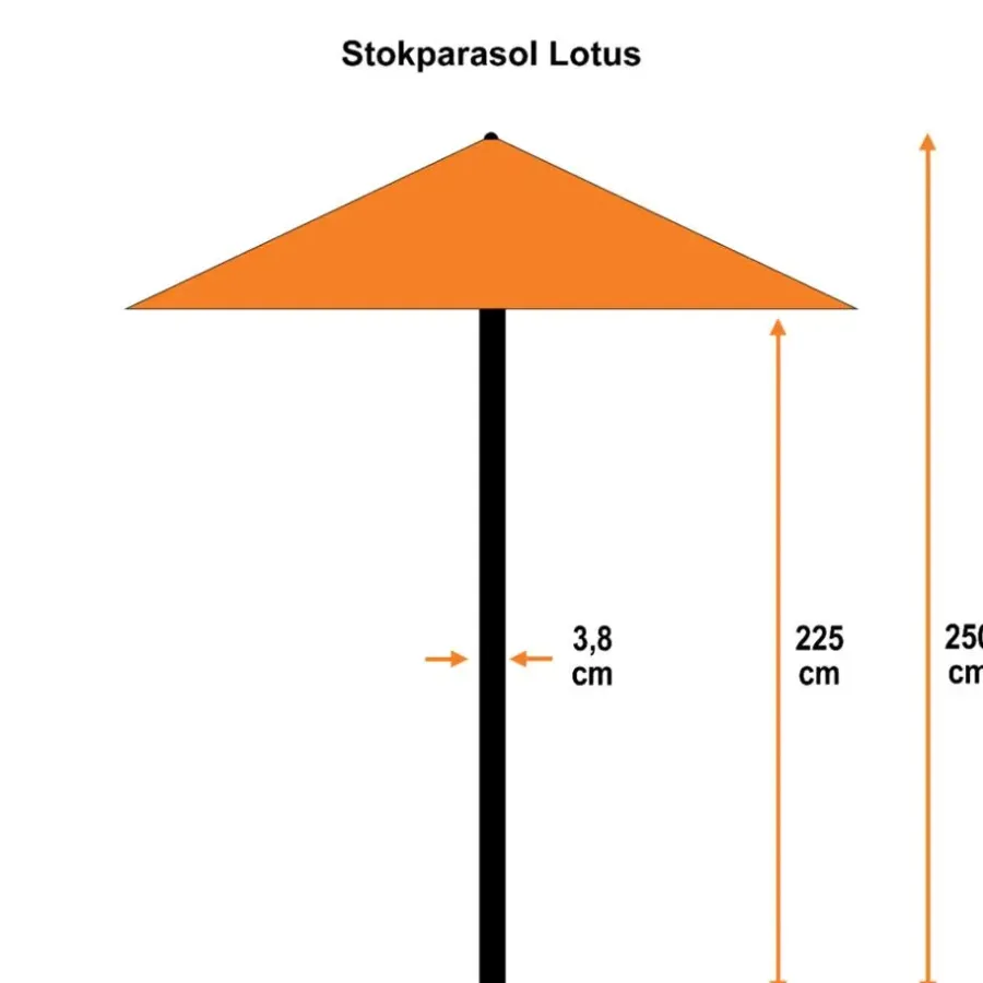 Garden Impressions Lotus parasol 250x250 - taupe