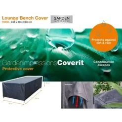 Tuinmeubelbeschermers-Garden Impressions Loungebank hoes 248x88xH65 cm