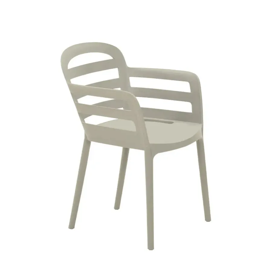 Tuinstoelen-Garden Impressions Mira tuinstoel zand - 4 stuks