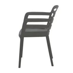 Tuinstoelen-Garden Impressions Mira tuinstoel - donker grijs