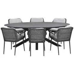 Tuinsets-Garden Impressions Pemba - Scot tuinset 7-delig - Napoli grey