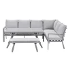 Loungesets-Garden Impressions Senja lounge dining set 4-delig rechts- valley sand