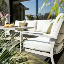 Loungesets-Garden Impressions Senja lounge dining set 4-delig rechts- valley sand