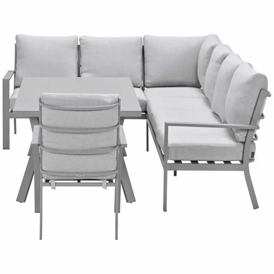 Garden Impressions Senja lounge dining set 4-delig l. - valley sand