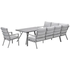Garden Impressions Senja lounge dining set 4-delig l. - valley sand