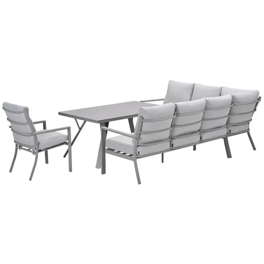 Garden Impressions Senja lounge dining set 4-delig l. - valley sand
