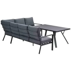 Loungesets-Garden Impressions Senja lounge dining set 3-delig rechts -mystic grey