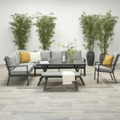 Garden Impressions Senja lounge dining tuinstoel - donker grijs